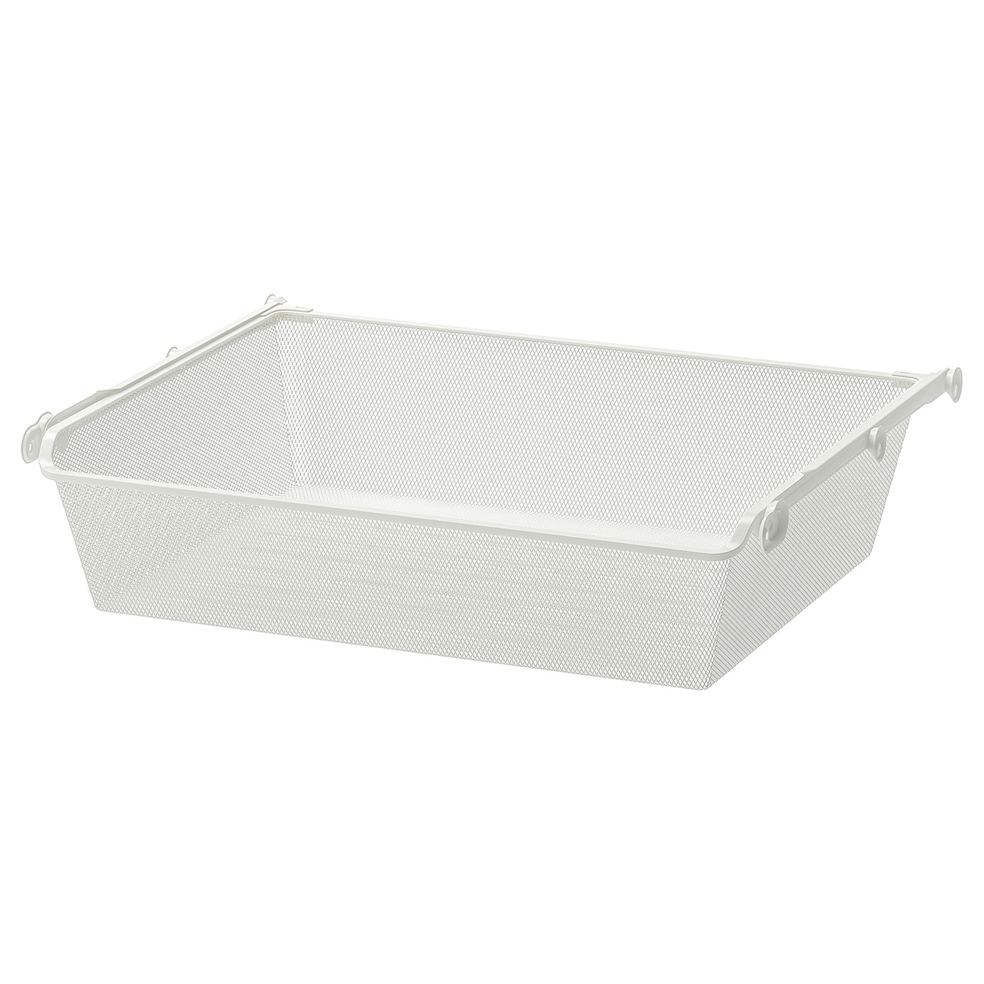 IKEA KOMPLEMENT kosz druciany z wysuwaną prowadnicą, biały, 75x58 cm