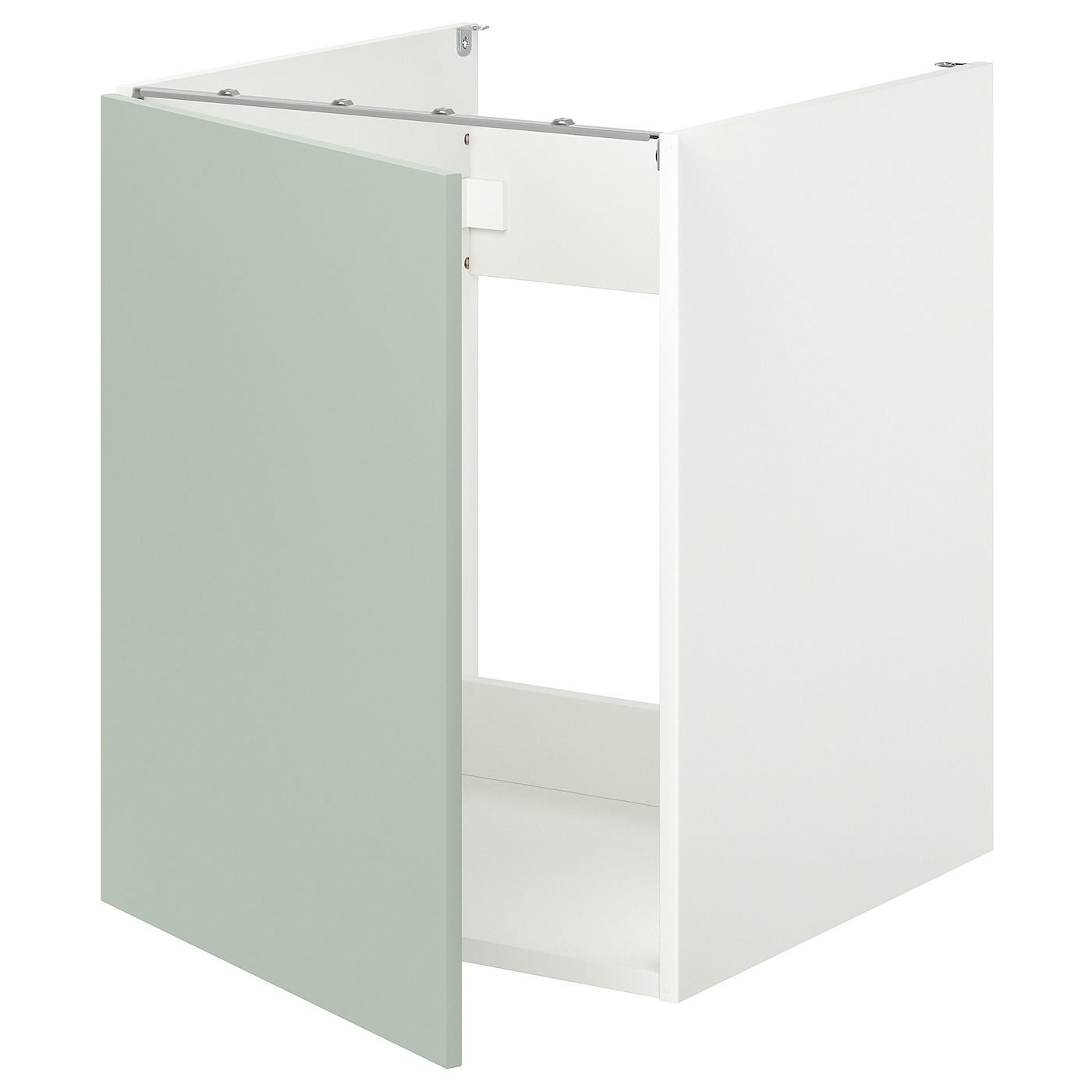 IKEA ENHET szafka pod zlewozm/drzwi, biały/blady szarozielony, 60x62x75 cm