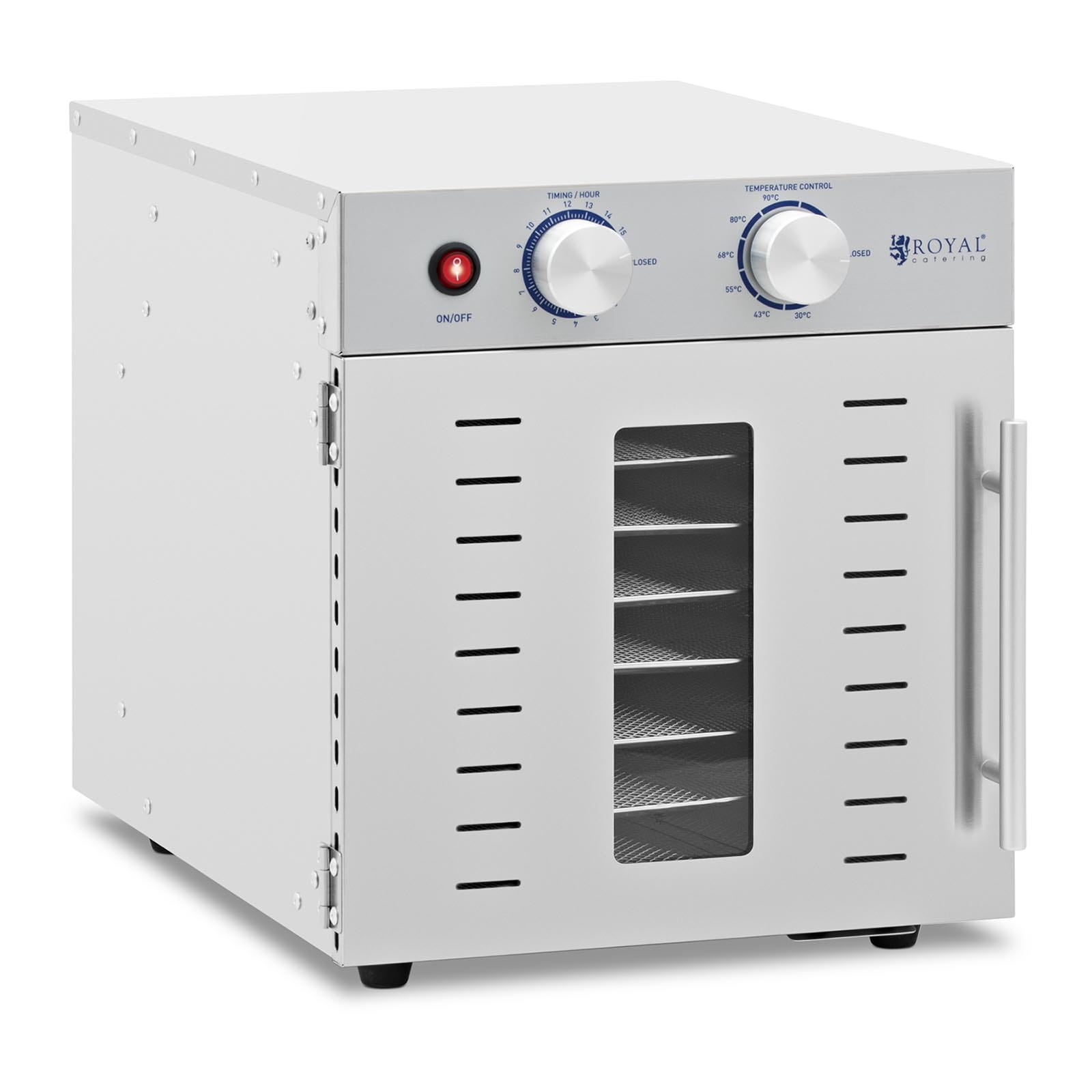 Suszarka do żywności 8 poziomów, 800 W, stal nierdzewna