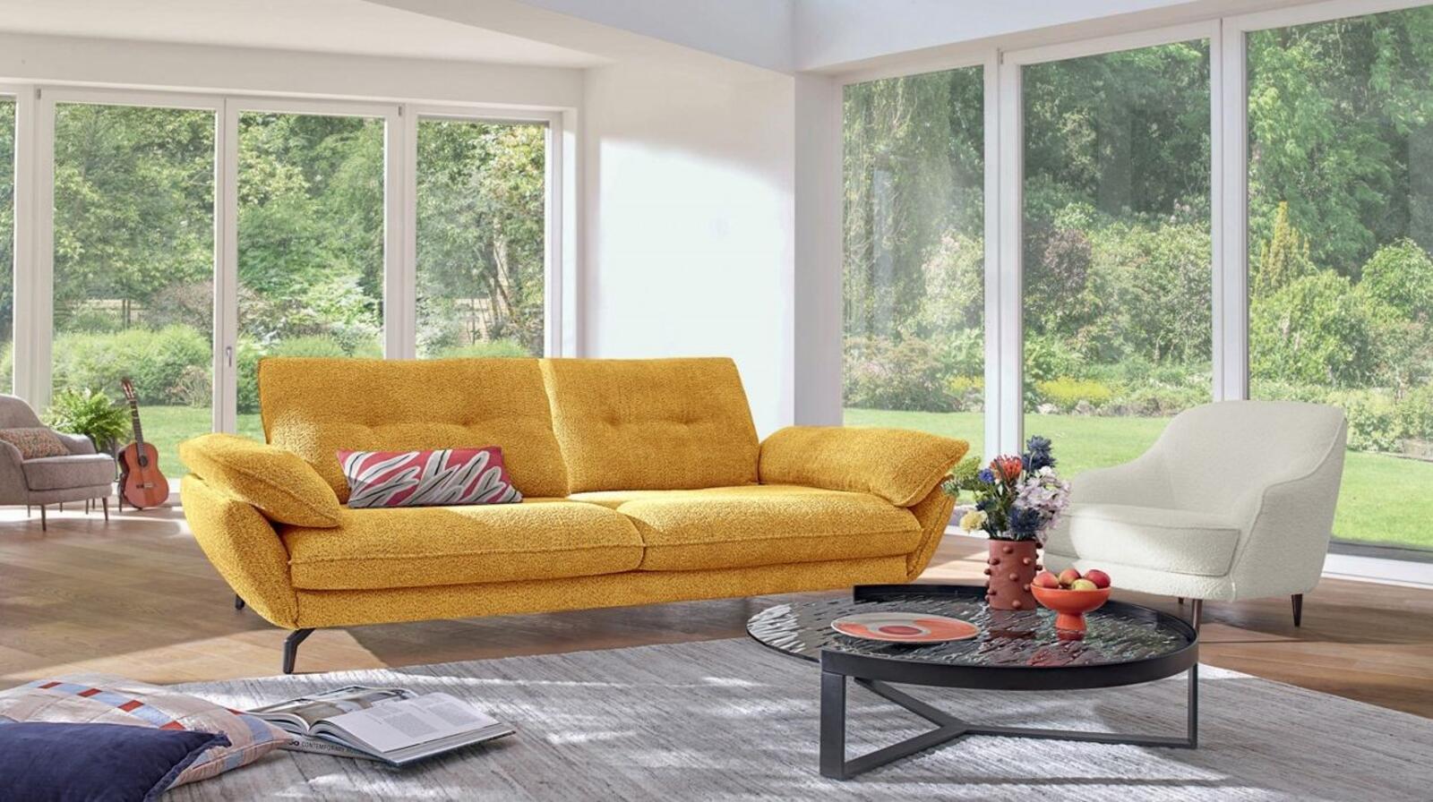 Sofa tapicerowana żółta Maxence CF3
