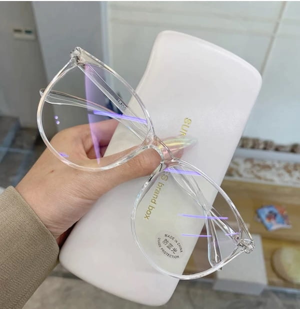 Okulary ZERÓWKI modne 01
