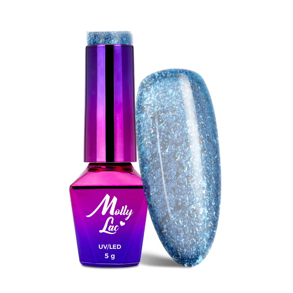 Lakier hybrydowy MollyLac Luxury Glam Cosmic Love 5 g Nr 544