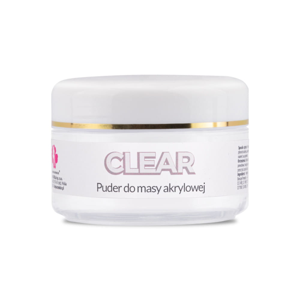 Puder akrylowy do paznokci Acrylic Powder Allepaznokcie clear 30g Nr 1