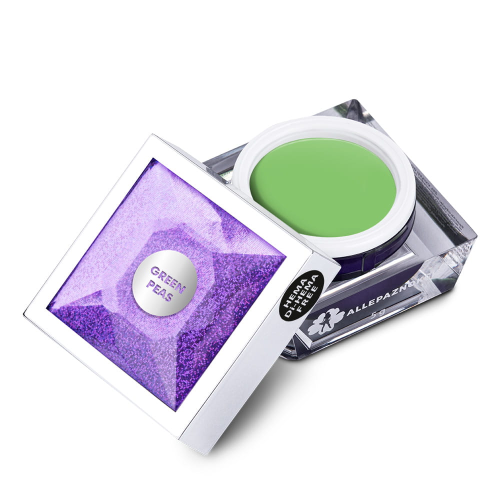 Żel do zdobień Artistic Gel paint gel ombre ornamenty Allepaznokcie Art Green Peas HEMA /Di-HEMA Free 5g Nr 24