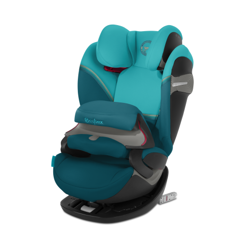 Cybex, Pallas S-Fix - fotelik samochodowy od 9-36 kg, od ok. 9 miesięcy do 12 lat-River Blue