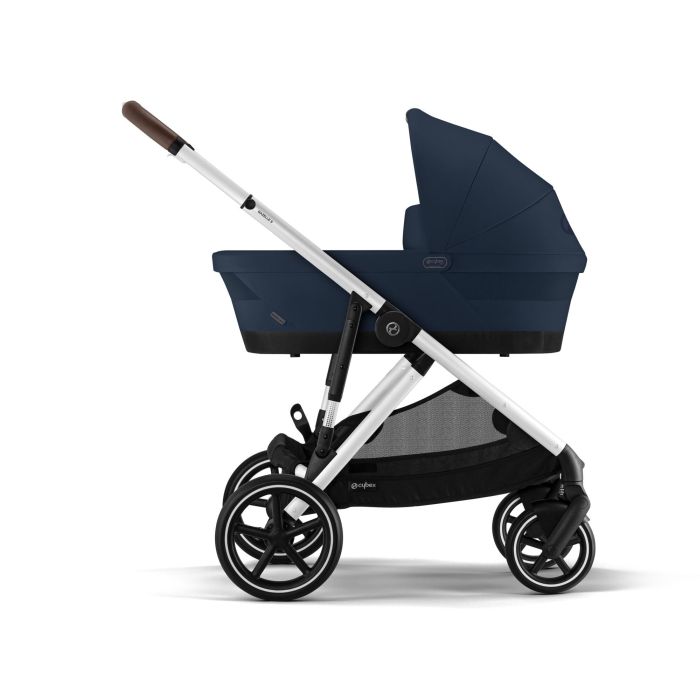 Cybex Gazelle S - wózek głęboko-spacerowy-Ocean Blue (Silver Frame)