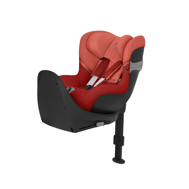 Cybex Sirona S2 i-Size - fotelik samochodowy z bazą dla dzieci o wzroście od 61 do 105 cm, do 18 kg wagi-Hibiscus Red