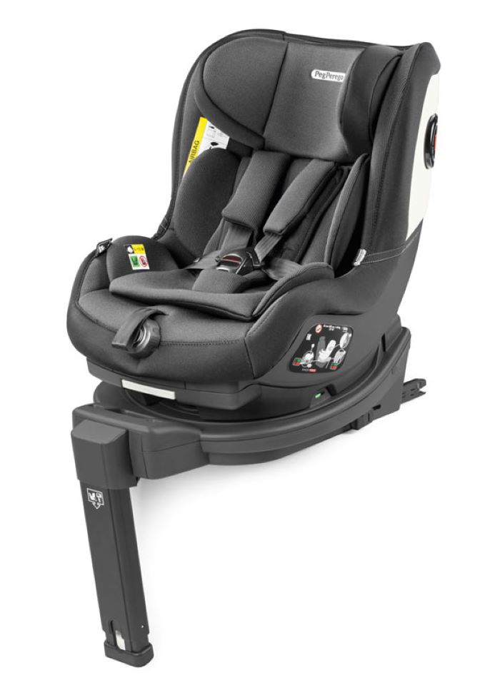 Peg Perego Viaggio Twist fotelik samochodowy od 61 do 105 cm z obrotową bazą Twist-Crystal Black
