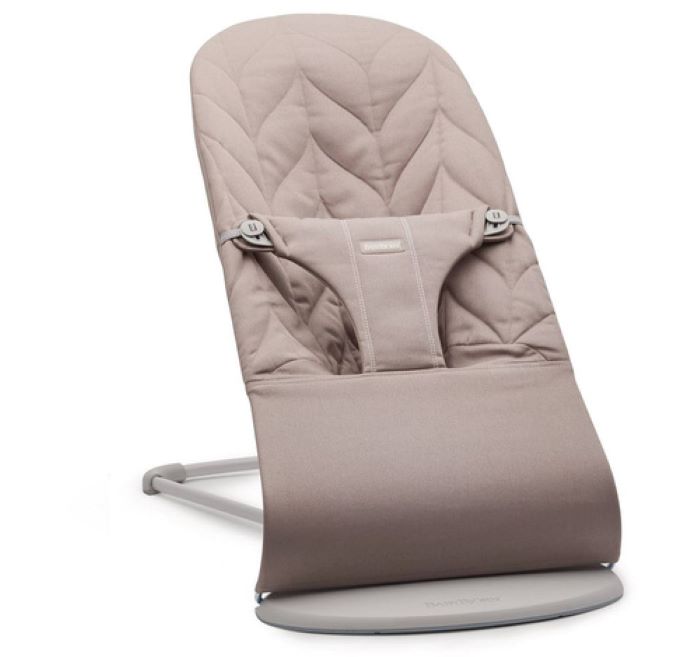 BabyBjorn Leżaczek Bliss -Woven Petal Quilit Sand Grey
