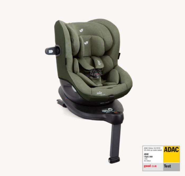Joie i-Spin 360 Isofix - fotelik samochodowy od urodzenia do 105cm wzrostu lub 18 kg wagi do ok. 4 lat-Moss