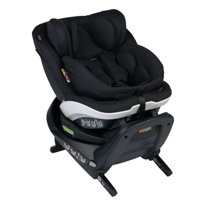 Besafe Izi Turn B i-Size - obrotowy fotelik samochodowy od 40 do 105 cm wzrostu 0-18 kg-64 - Czarny Cab