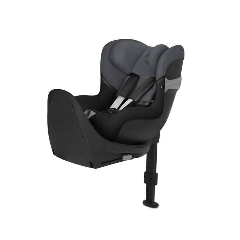 Cybex Sirona S2 i-Size - fotelik samochodowy z bazą dla dzieci o wzroście od 61 do 105 cm, do 18 kg wagi-Monument Grey