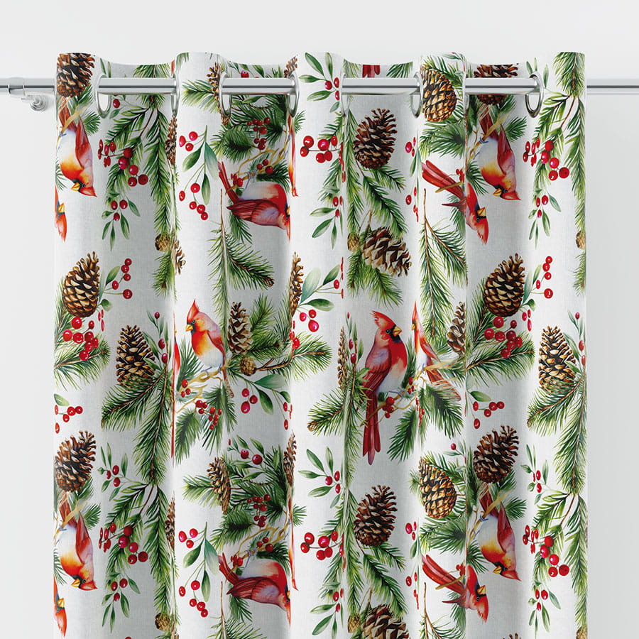 Zasłona świąteczna na przelotkach Cardinal 270x150 cm