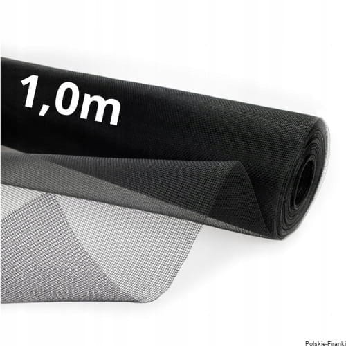 Czarna siatka na metry 1m x 1m MOSKITIERA na komary
