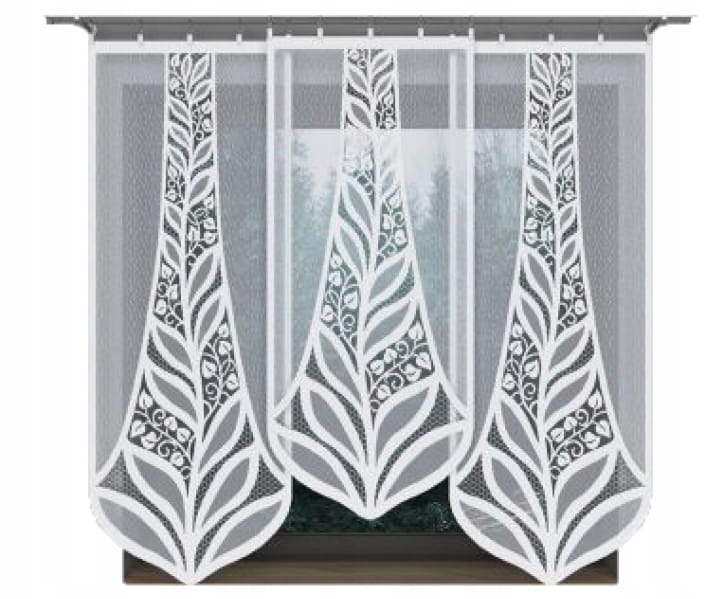 Firana panel ekranowy żakard 160 x 60 cm - idealna do salonu