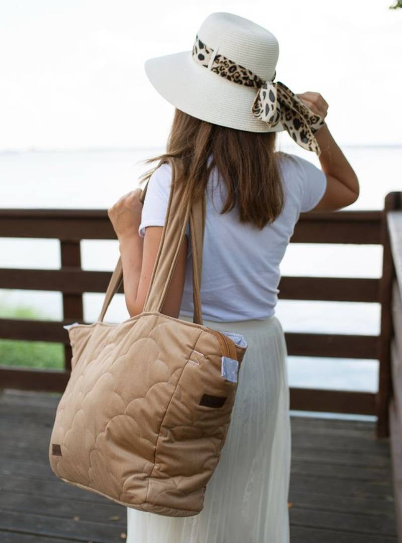 Torba Kinder Hop Shopper Caramel Teddy in Clouds