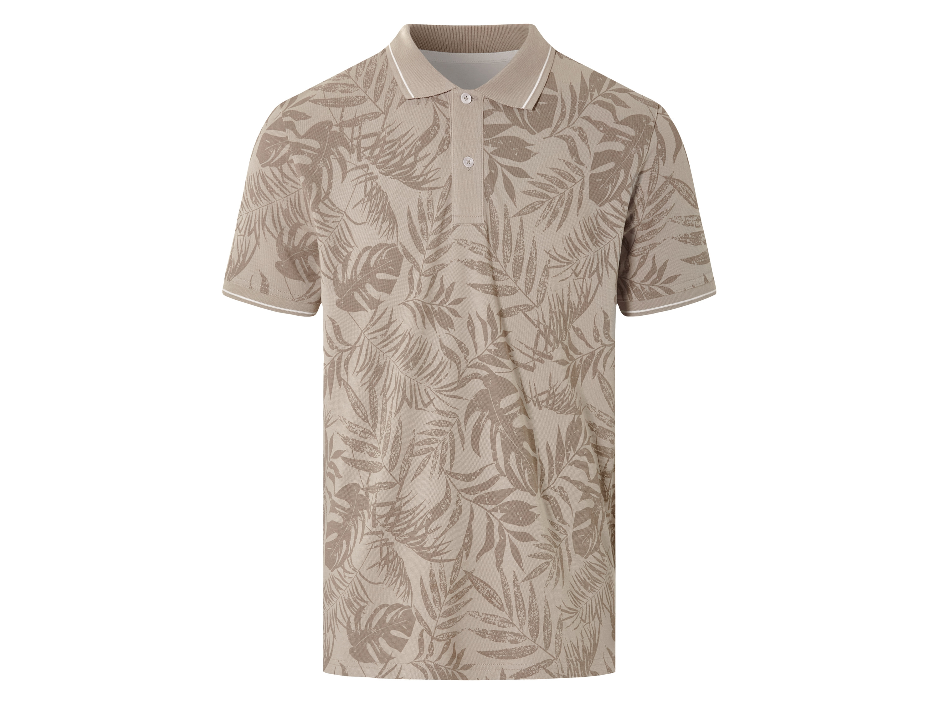 Livergy Koszulka polo męska Biały/zielony, M 48/50