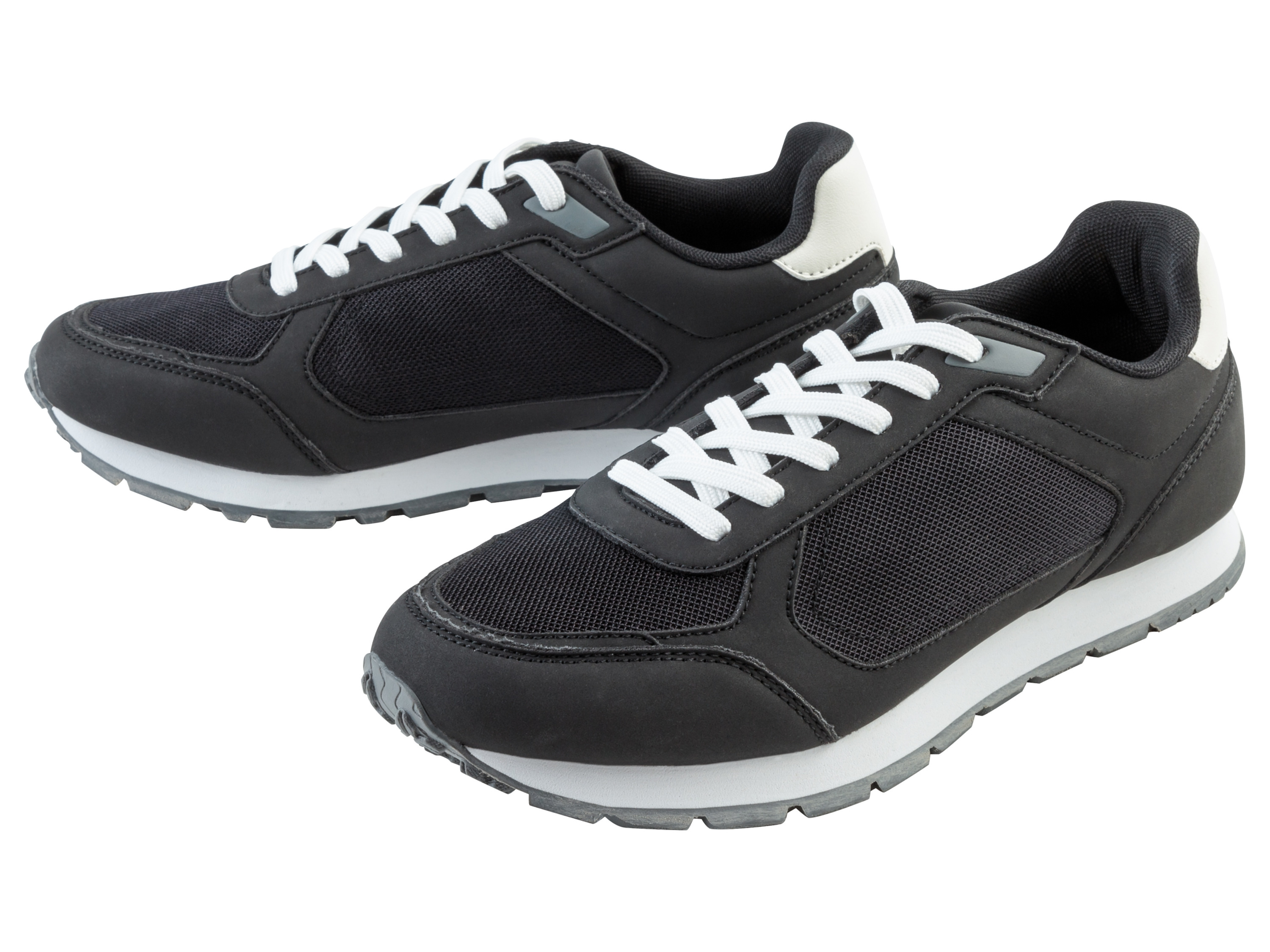 Livergy Sneakersy męskie Czarny/ biały, 44