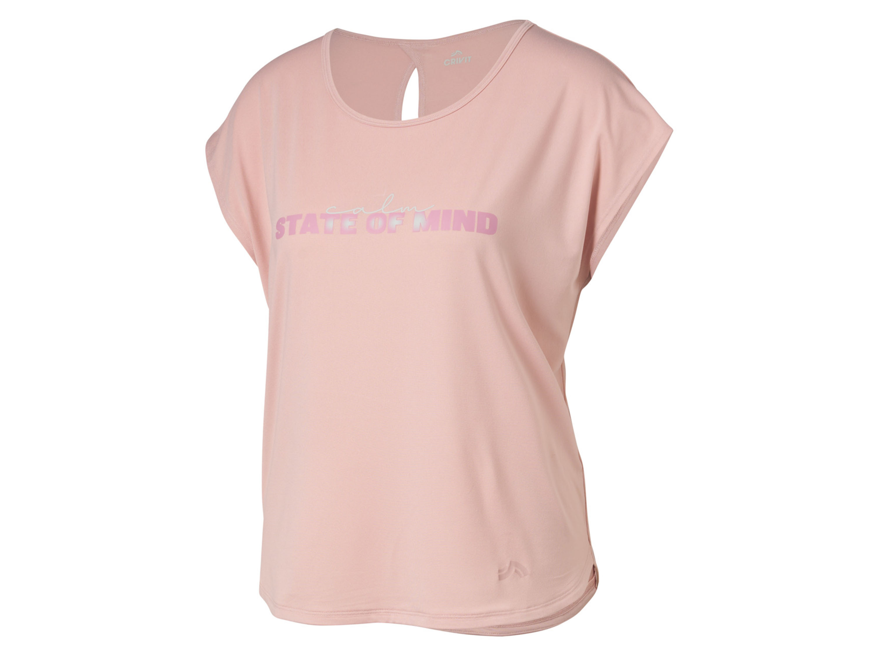 Crivit T-shirt funkcyjny damski z efektem pochłaniania zapachów Różowy, XS 32/34