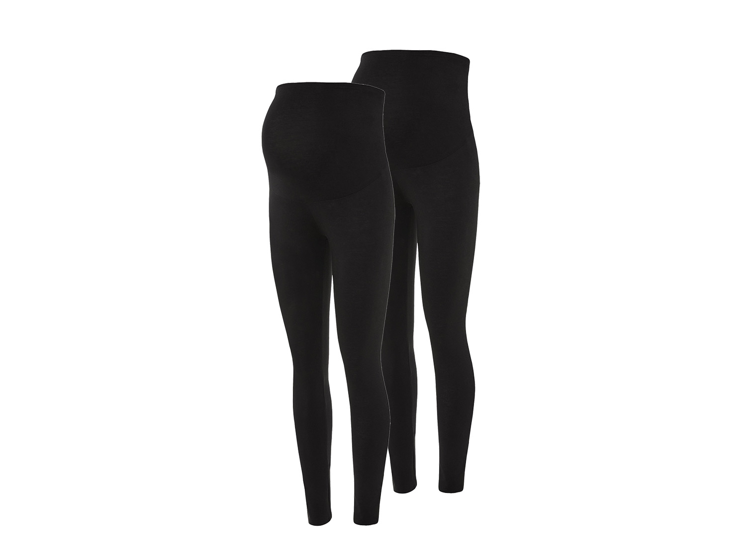esmara Legginsy ciążowe damskie z bawełną organiczną Czarny, XS 32/34