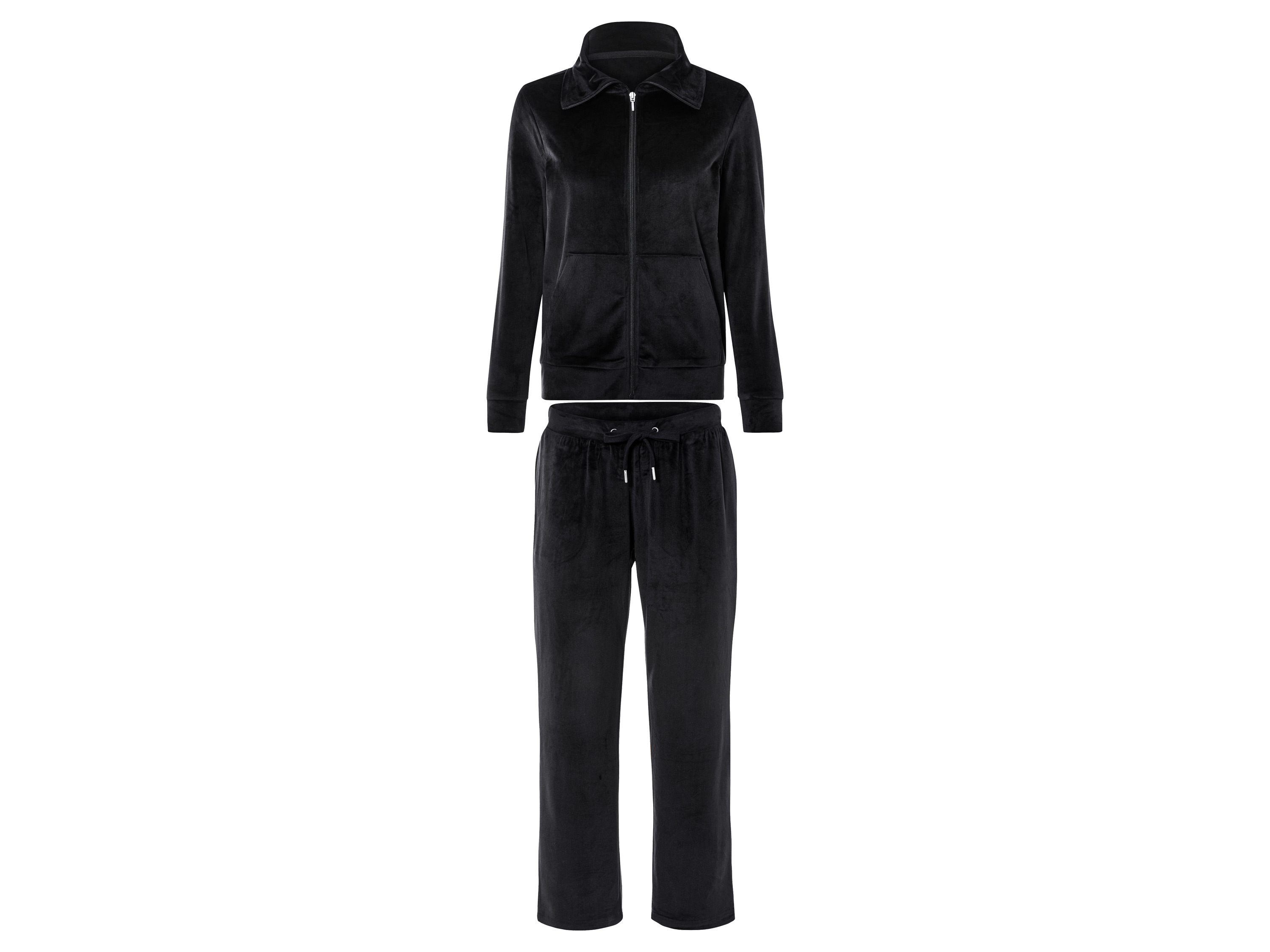 esmara Dres welurowy damski Czarny, M 40/42