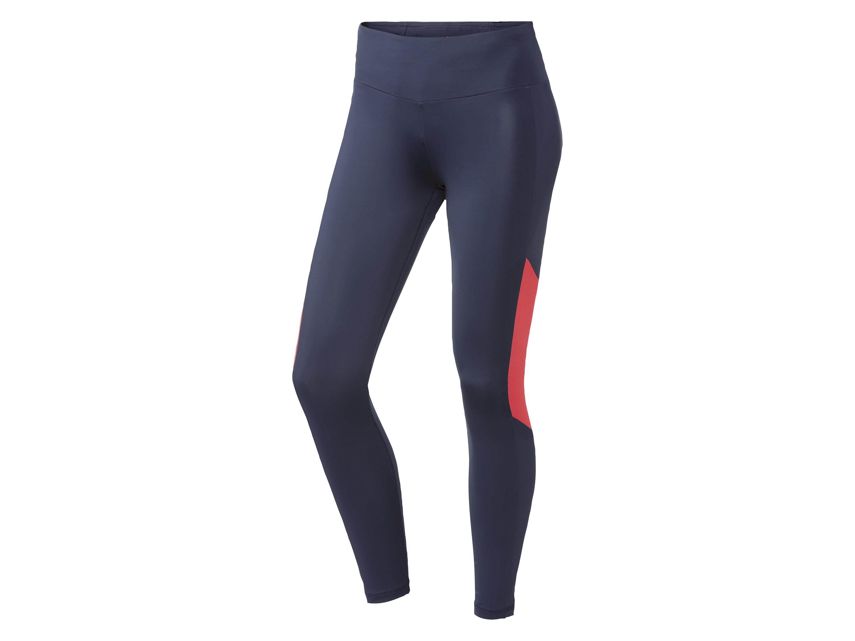Crivit Legginsy sportowe damskie, długość do kostki, odblaskowe detale Granatowy, S 36-38