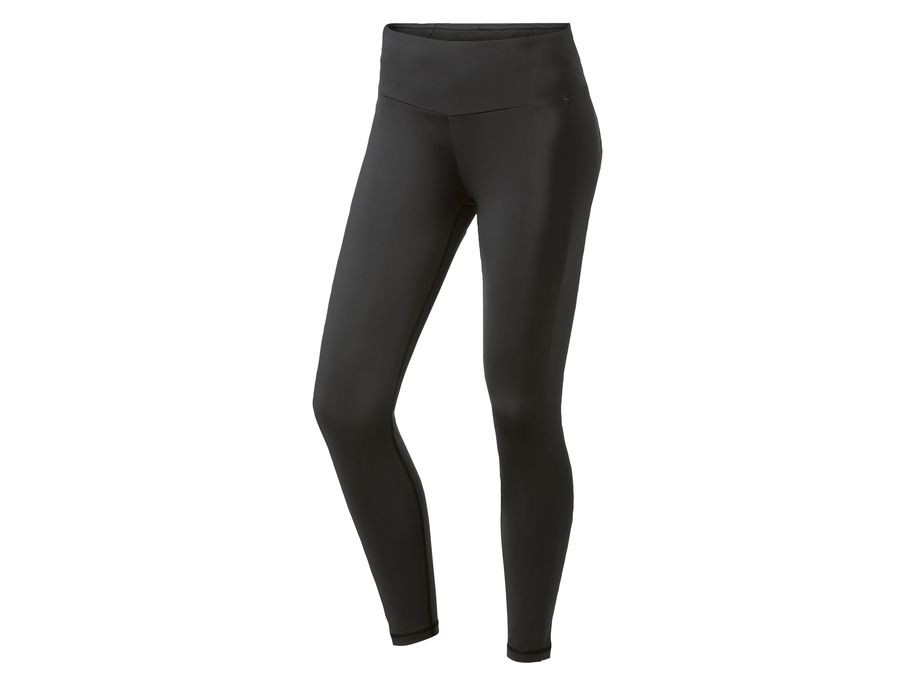 Crivit Legginsy sportowe damskie, długość do kostki, odblaskowe detale XS 32/34, Czarny