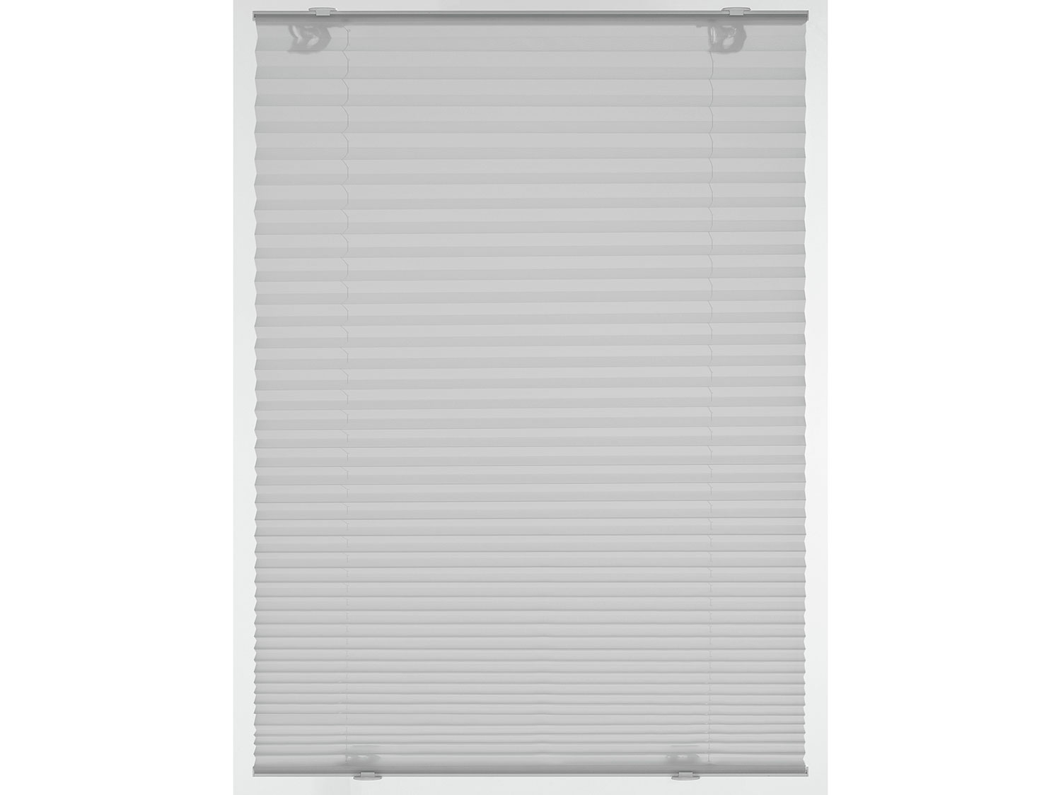 Gardinia Osłona plisowa przed owadami na okno, z przyssawkami 50 x 130 cm, Szary
