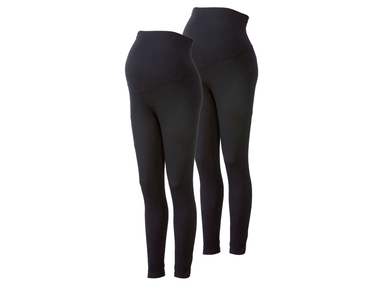 esmara Legginsy damskie ciążowe, 2 pary XS 32/34, Czarny