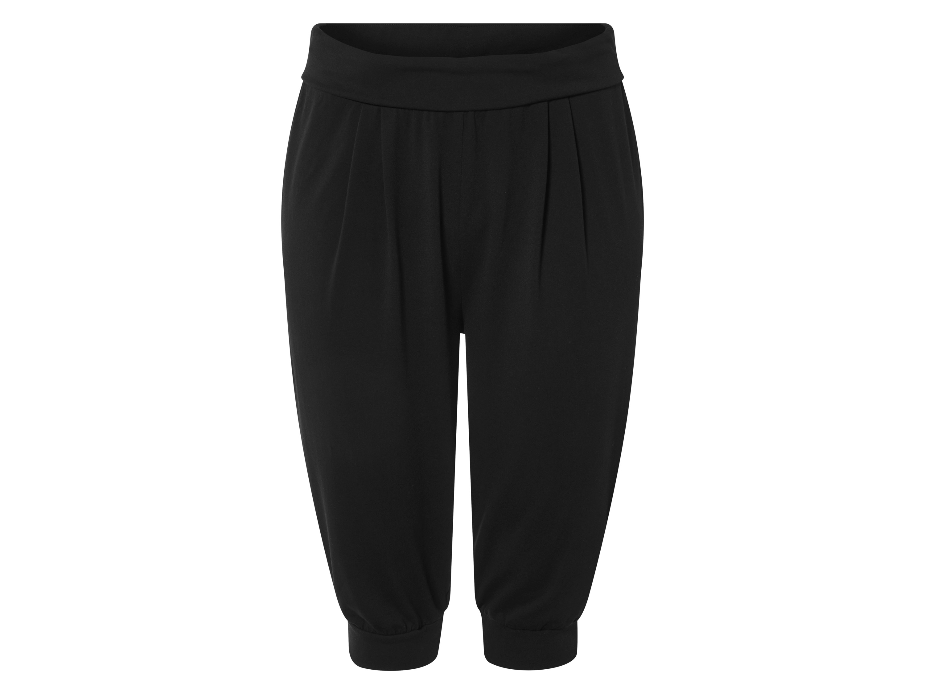 esmara Spodnie damskie capri lub szerokie Czarny, Xl48/50