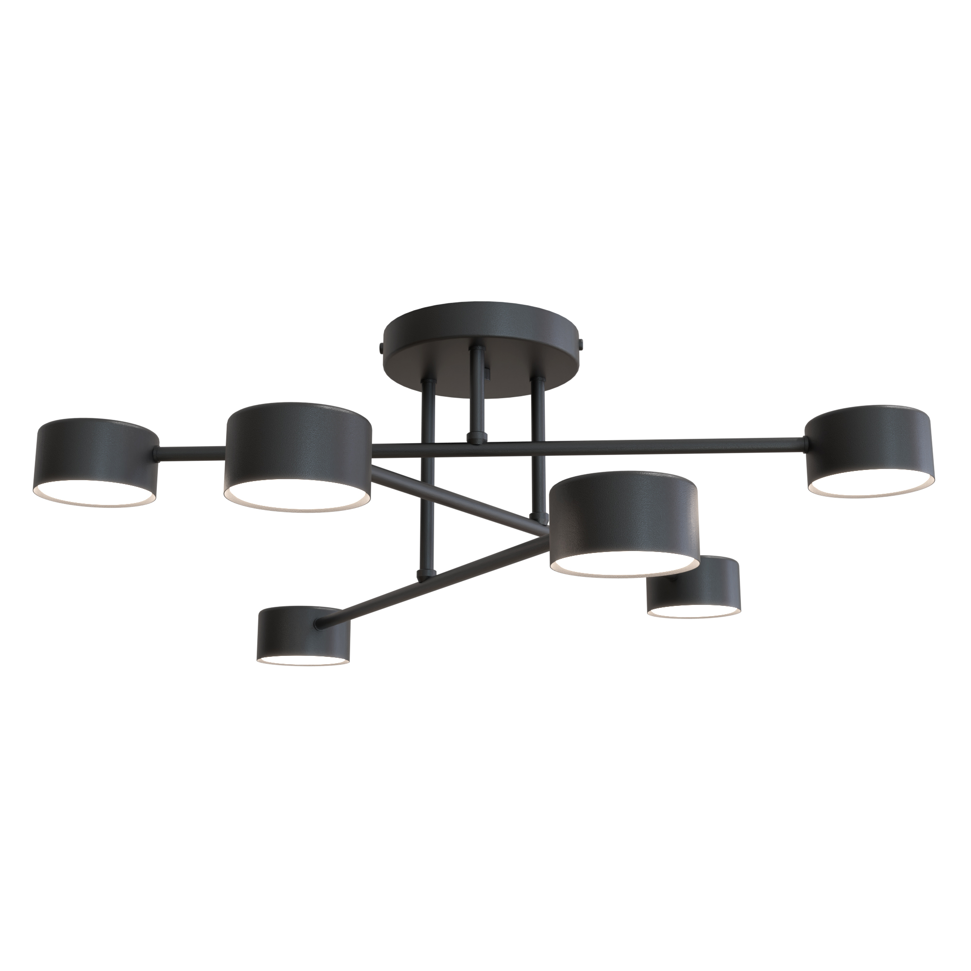 Darmowa Dostawa - Lampa wisząca 6x10 W czarna Emibig Halo 13556
