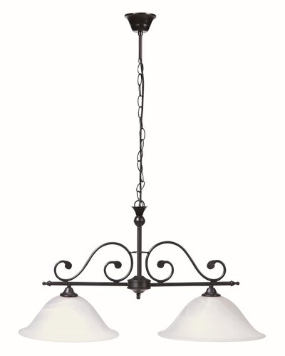 Darmowa Dostawa - Lampa wisząca 2x60 W biała-czarna Rabalux Dorothea 7777