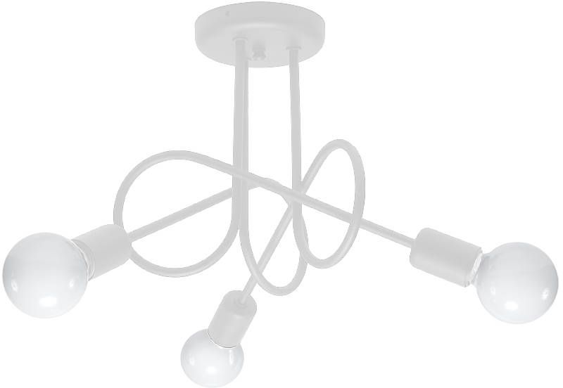 Darmowa Dostawa - Lampa podsufitowa 3x15 W biała Sollux Lighting Supeł SL1431