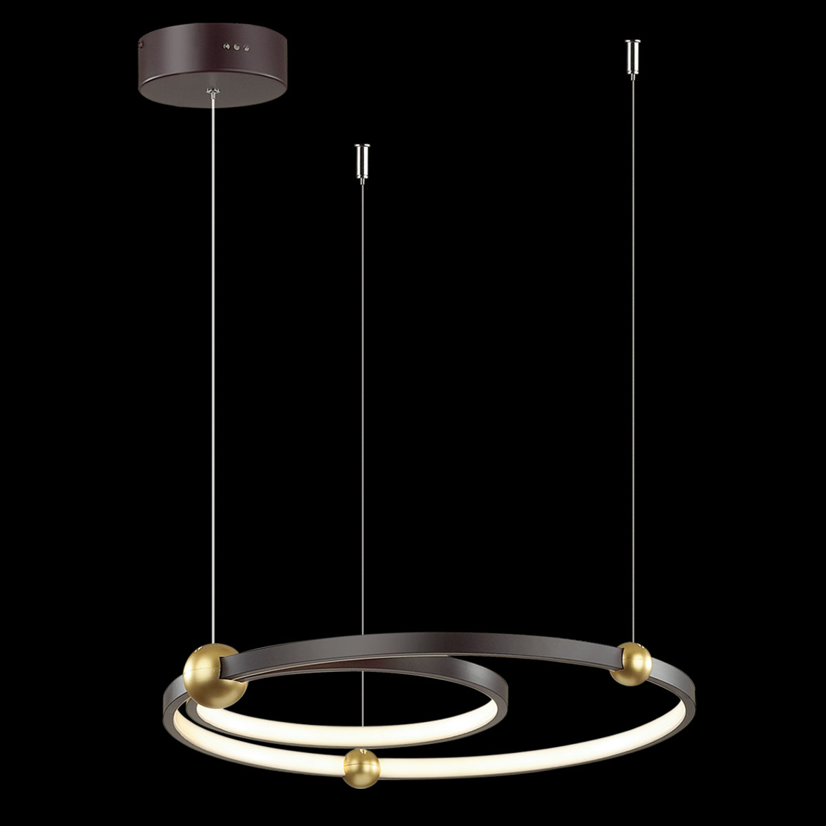 Darmowa Dostawa - Lampa wisząca 2x49 W złoty Altavola Design Aurora LA110P503kblack