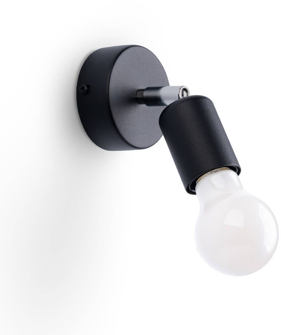 Darmowa Dostawa - Kinkiet 1x60 W czarny Sollux Lighting Fornes SL1120
