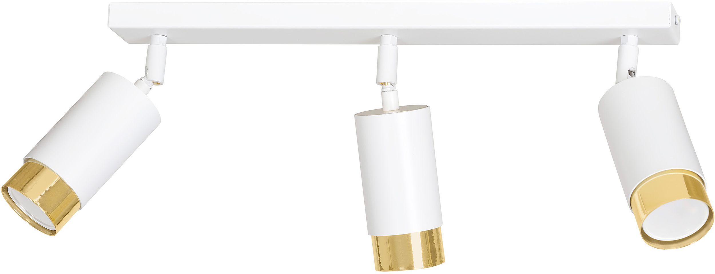 Darmowa Dostawa - Lampa podsufitowa 3x8 W biała-złota Emibig Hiro 9633