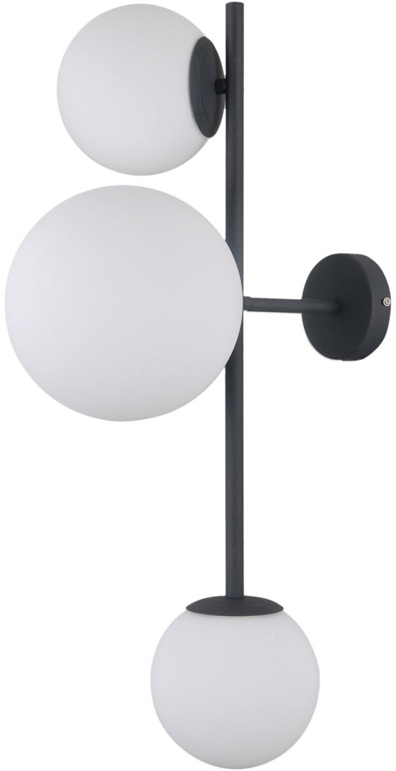 Darmowa Dostawa - Kinkiet 3x5 W czarny Italux Vailante WL312213ASBL