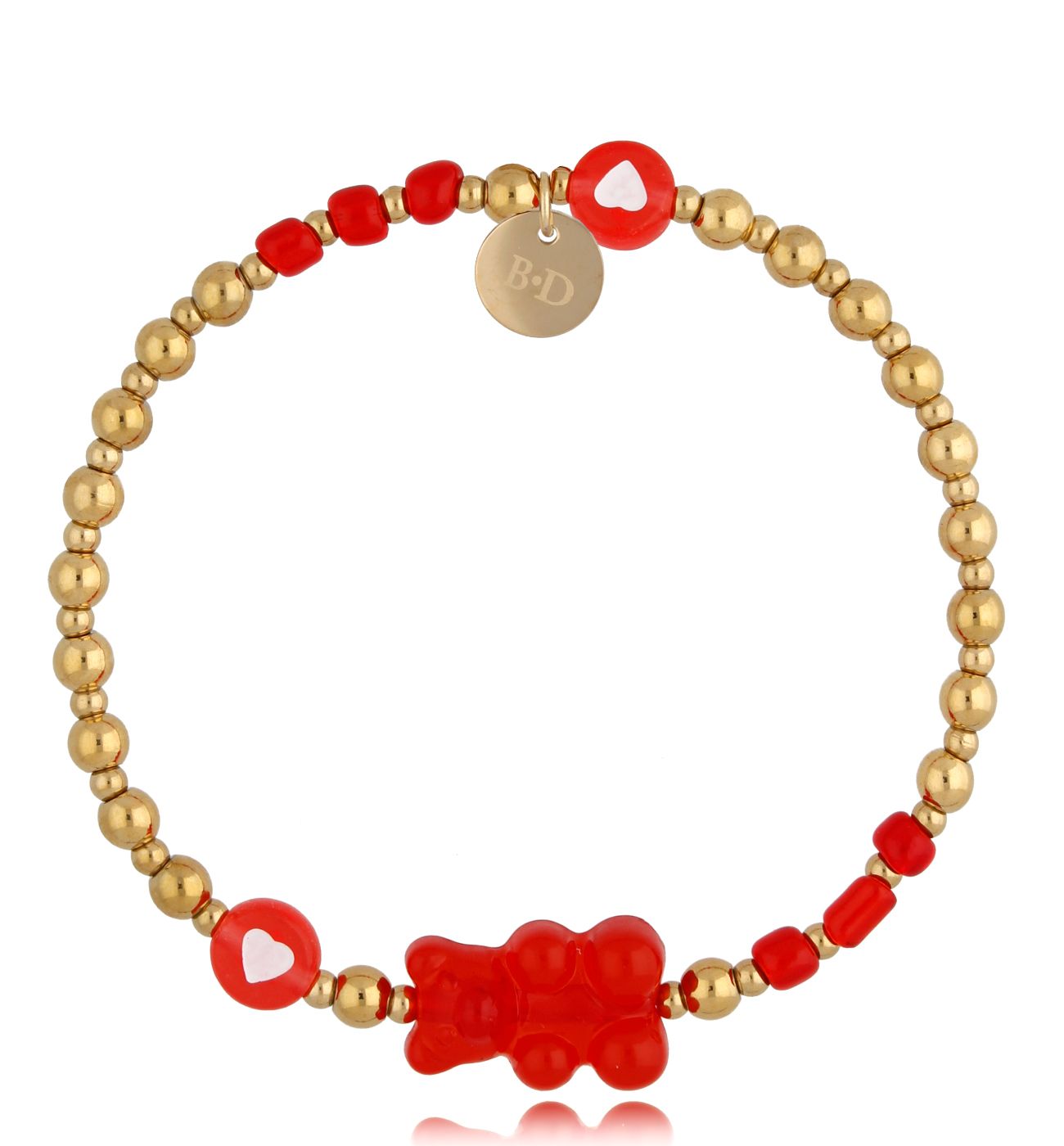 Bransoletka z czerwonym misiem Bear BSC1132