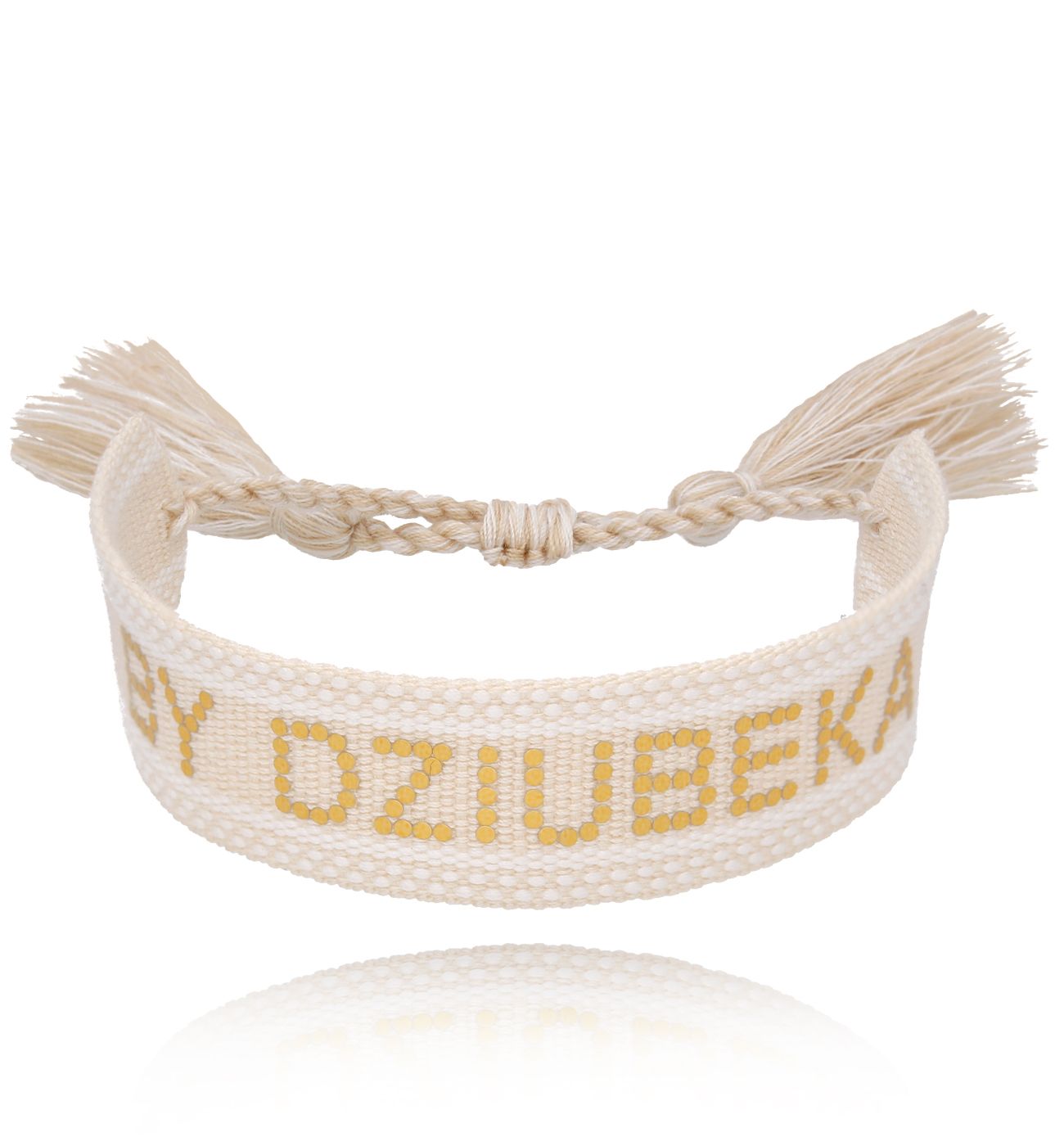Bransoletka beżowa By Dziubeka BSC1252