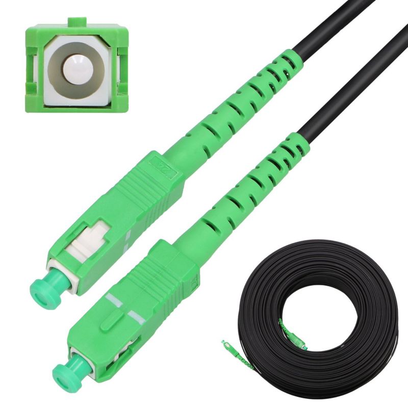 Patchcord Extralink SC/APC-SC/APC Okrągły, wiszący, jednomodowy, Simplex, G.657A2, 90m 1szt