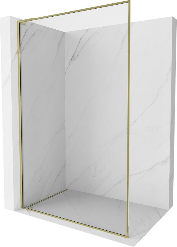 Ścianka prysznicowa walk-in Mexen Kioto-F L złota 65x202 cm 800-065-174-50-00 1 szt.