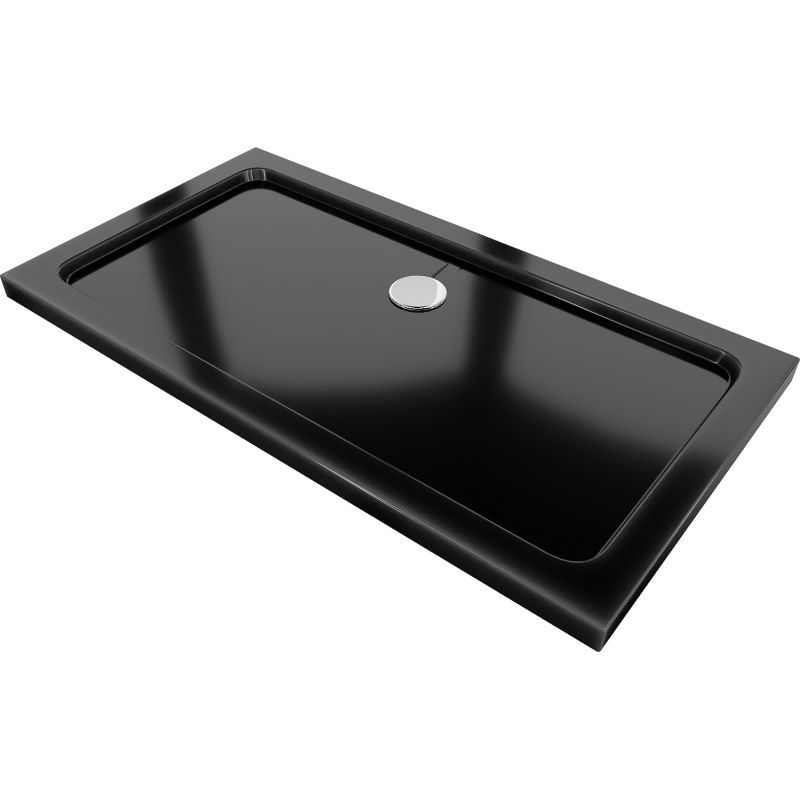 Brodzik prostokątny Mexen Flat czarny 140x70 cm 40707014 1 szt.