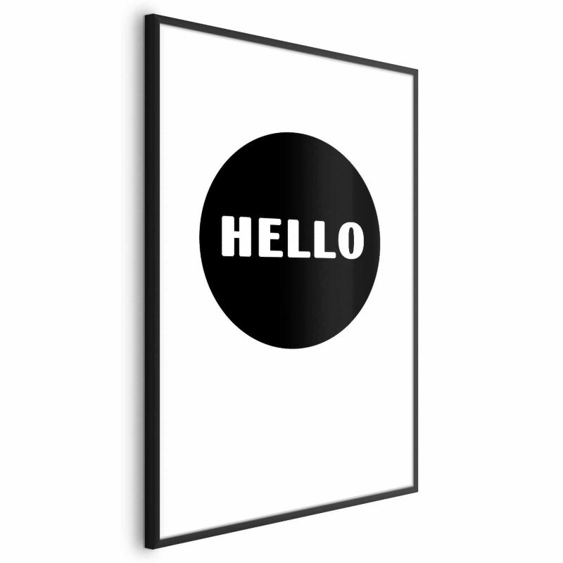 Plakat Artgeist Na dzień dobry 40x60 cm z ramą czarną 1 szt