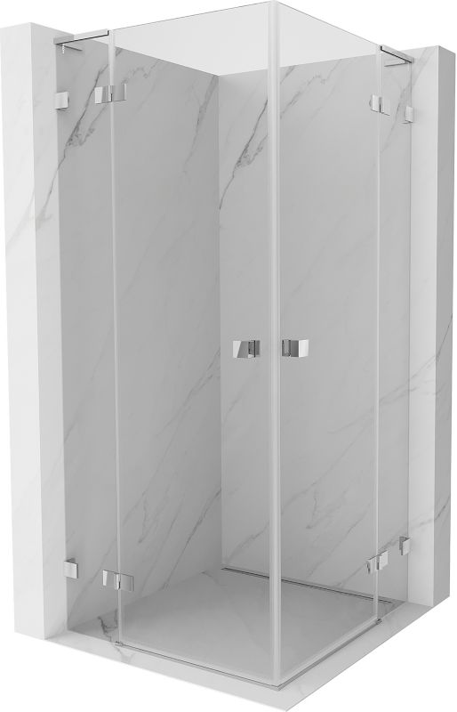 Kabina prysznicowa Mexen Lunar L Duo uchylna 115 x 115 cm transparent chrom 1 szt.