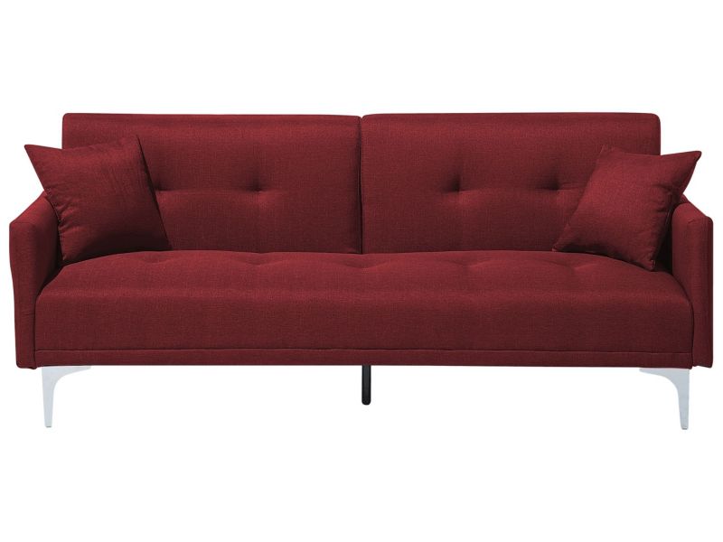 Sofa rozkładana Lucan Bordowy 1 szt.
