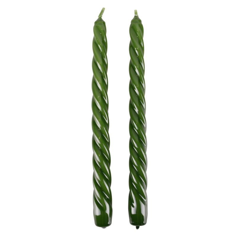 Swieca Barok 20 cm zielona