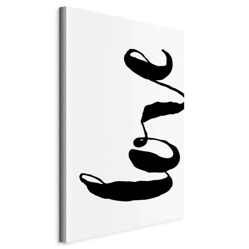 Obraz Artgeist Czarne Love 40 x 60 cm płótno włoskie 1 szt