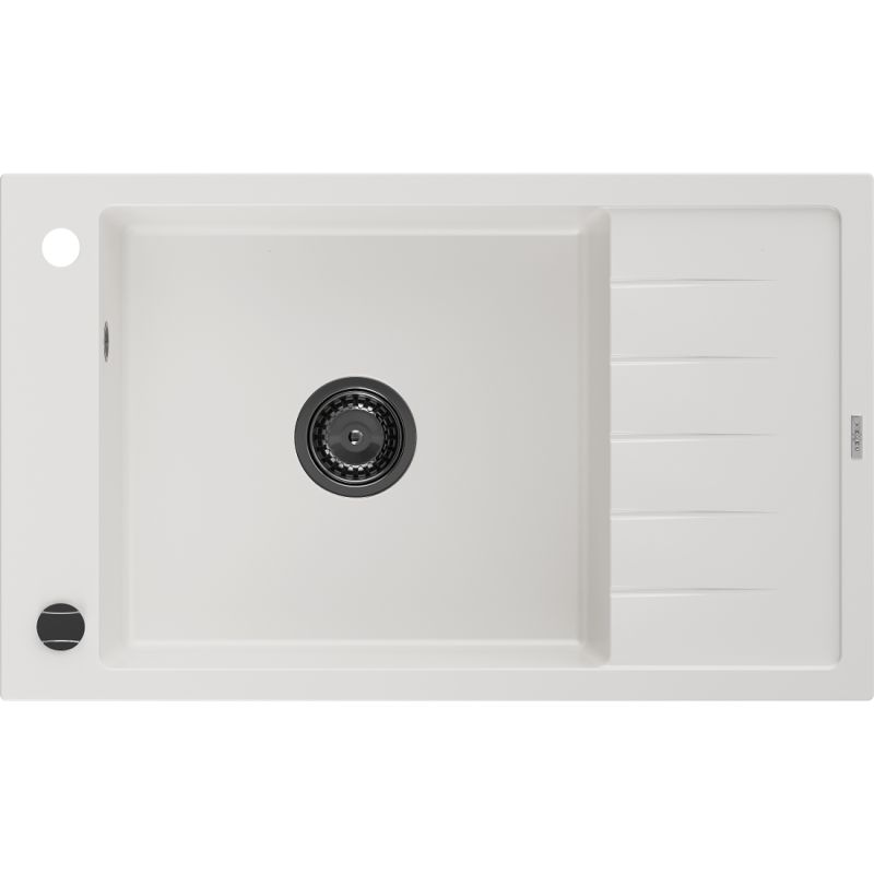 Zlewozmywak i ociekacz Mexen Ben 1-komorowy czarny nakrapiany 600 x 500 mm - 6523605000-76 1 szt.