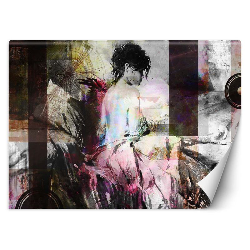 Fototapeta Feeby Elegancka kobieta abstrakcja malowana 350x245 1 szt