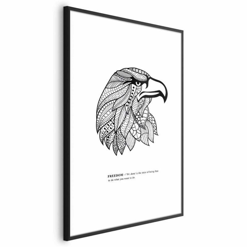 Plakat Artgeist Orzeł wolności 40x60 cm z ramą czarną 1 szt